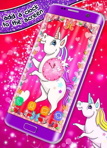 Kawaii Unicorn Live Wallpaper Screen 2