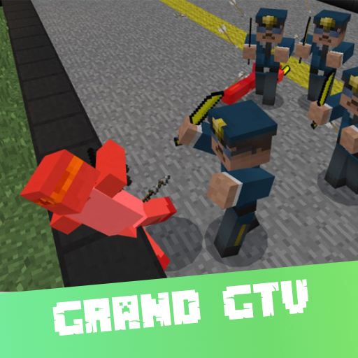 Grand GTV Auto V Mods for MCPE logo