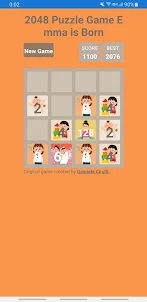 2048 Puzzle Game Emma is Born