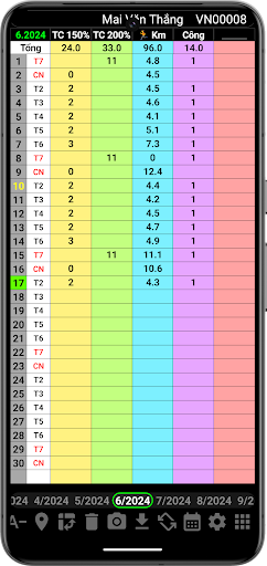 Bảng chấm công (siêu nhẹ) Screen 2