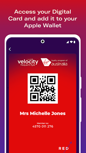 Velocity Frequent Flyer Screen 3