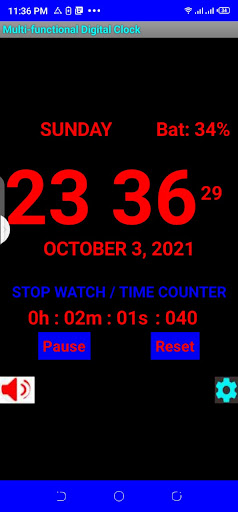 Multi-functional Digital Clock Screen 3