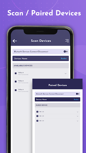 Bluetooth Devices  Volume Manager App