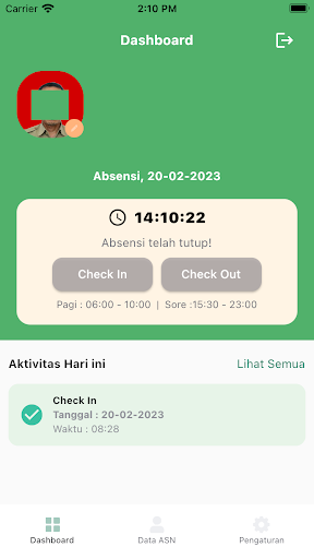 Absensi Mateng Screen 2