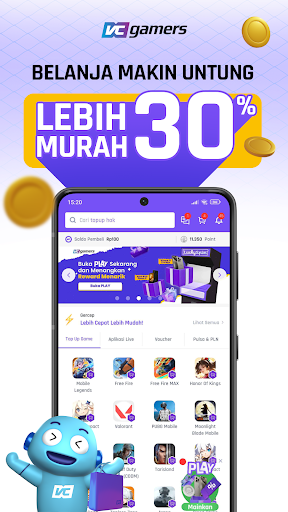 VCGamers - Topup Game Termurah Screenshot 1 - AppWisp.com