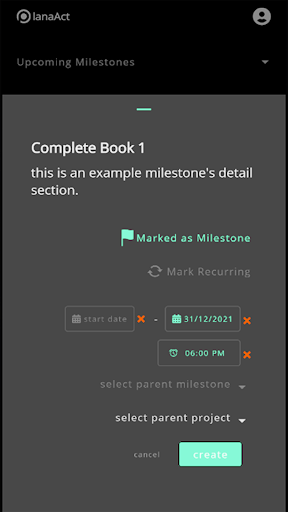 Planaact - Progress Every Day Screen 2