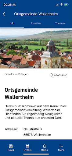Wallertheim App Screen 3