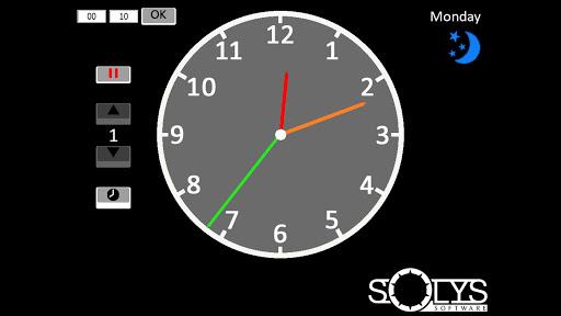 Android application SolysTrainClock screenshort