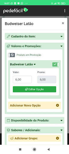 Pede Fácil Store Screen 3