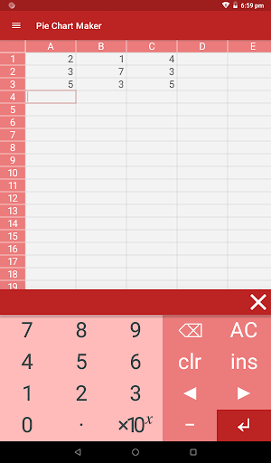 Screenshot of Pie Chart Maker
