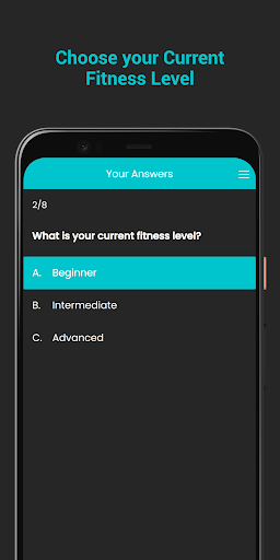 Android application FitMotionLab screenshort