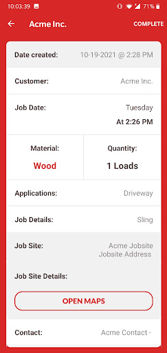 Mobil-Dispatch Screen 3