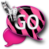 GO SMS - Cute Zebra Butterfly icon