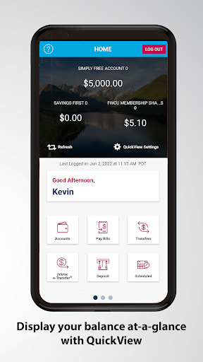 Android application Envision Financial screenshort