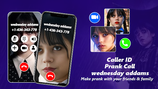 fake call wednesday adams chat