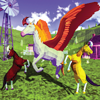 Flying Unicorn Simulator:Man Pegasus 3D Simulation