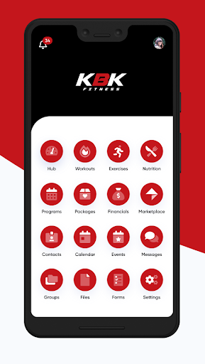 Android application KBK Fitness screenshort