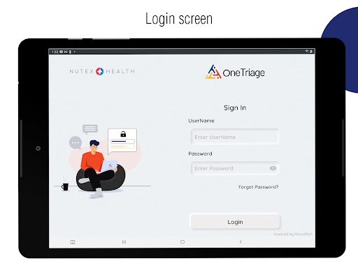 Android application OneTriage screenshort