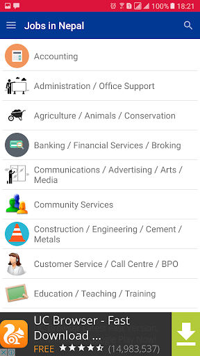 Jobs in Nepal Screen 2