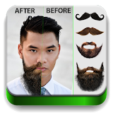 Man Hair Mustache Style Free icon