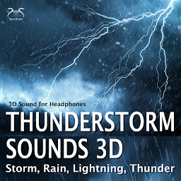 Obraz ikony: Thunderstorm Sounds 3D, Storm, Rain, Lightning, Thunder - 3D Sound for Headphones