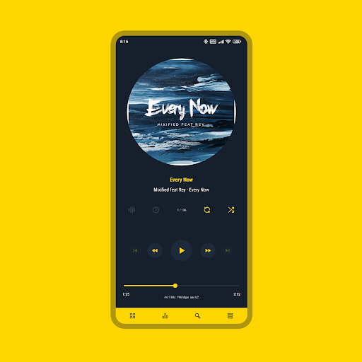 Luminous Black - Poweramp Skin - Personalization - apps
