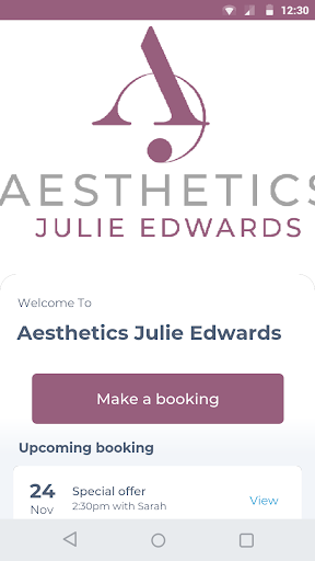 Android application Aesthetics Julie Edwards screenshort
