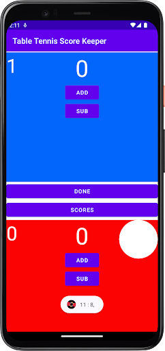 Table Tennis Score Keeper Screen 3