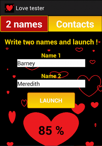 Android application Compatibility love tester screenshort