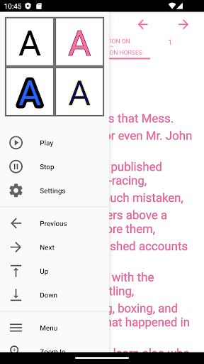 Android application zBook: A Dissertation on Horse screenshort