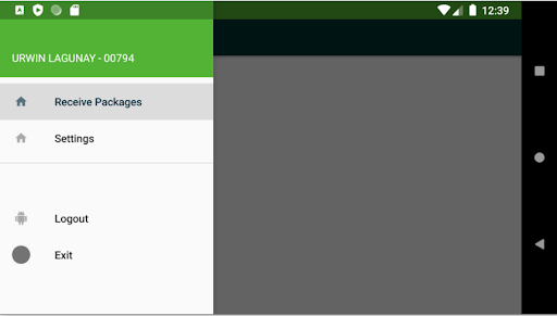 Android application AER ShipTrack Validation Ver2 screenshort