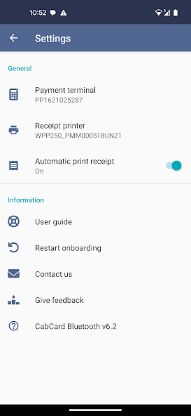 CabCard Bluetooth Display Captures 7