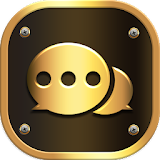 Luxury Golden SMS - Default SMS&Phone handler icon