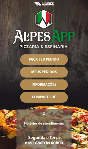 AlpesApp Pizzas and Esfihas