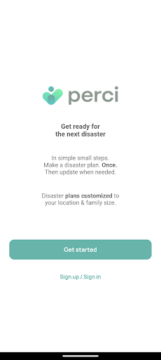 Android application Perci screenshort