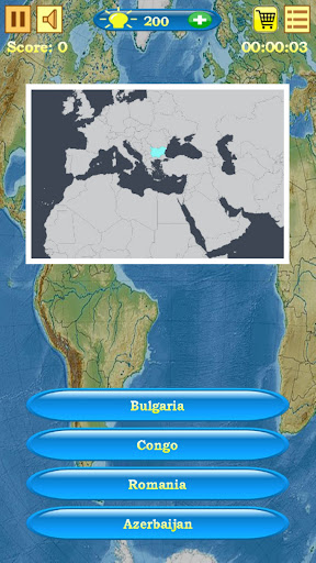 Android application Maps Quiz screenshort