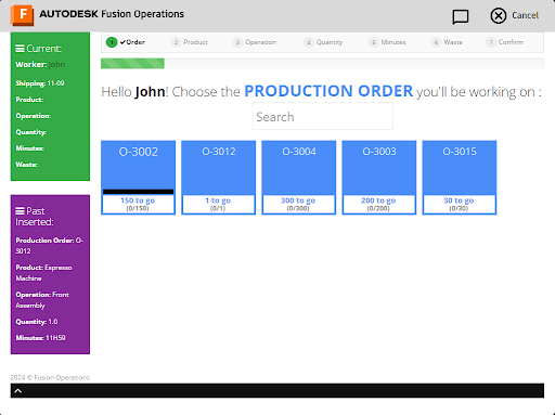Screenshot of Fusion Operations
