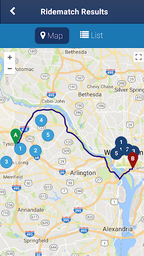 Commuter Connections Screen 3