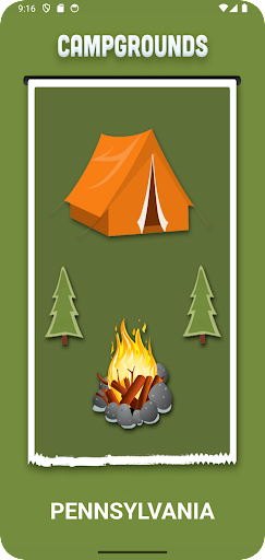 Android application Pennsylvania Campgrounds screenshort