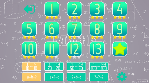 Adding Fractions Math Trainer Screen 3