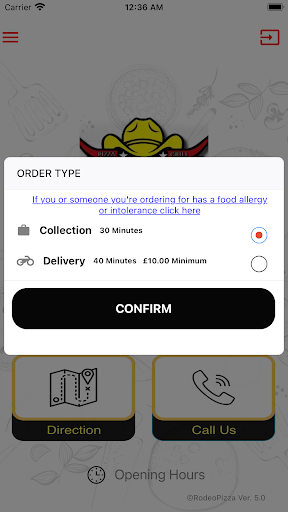 RODEOS PIZZA Screen 2