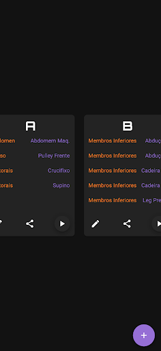 Academinha Gerencie seu Treino Screen 2
