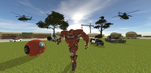 robot ball cartoon