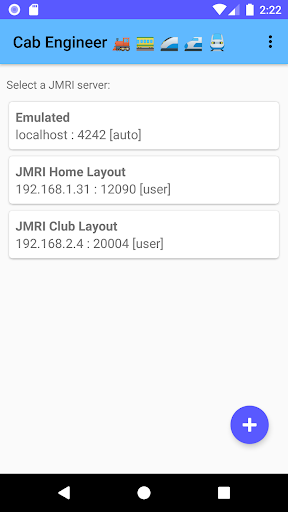 Android application Cab Engineer: DCC Throttle screenshort