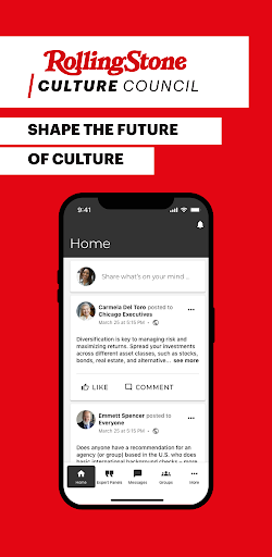 Android application Rolling Stone Culture Council screenshort