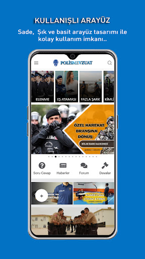 Android application Polis Mevzuat screenshort