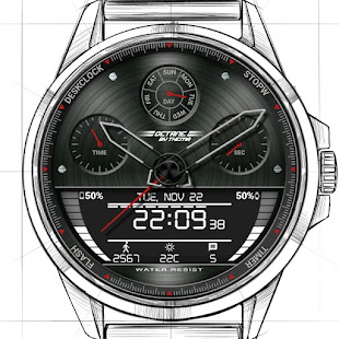 Octane Watch Face & Clock Widget Varies with device APK screenshots 11