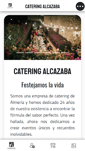 Android application Catering Alcazaba screenshort