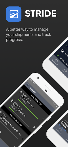 Android application Stride Load Management screenshort