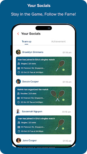 Android application Athletix - Sports Community screenshort